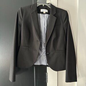 Calvin Klein Black Blazer (size 6P)